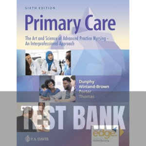 222 Primary Care Art and Science of Advanced Practice Nursing 6th Edition TEST BANK