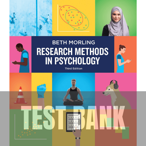 Research Methods in Psychology Evaluating a World of Information 3rd Edition TEST BANK