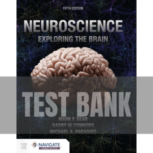 684 Neuroscience Exploring the Brain 5th Edition TEST BANK