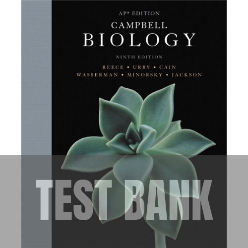 Campbell Biology 9th Edition TEST BANK